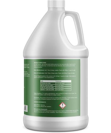 Drain & Grease Trap Maintainer - 1 Gallon | Biological Formula for Fats Oils & Grease | 128 Treatments for Grease Traps Septic & Sewers - Buy Online on GoSupps.com