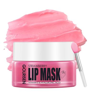 Lip Mask - Plump & Repair Dry Lips | Lip Mask Overnight - Infused with Hyaluronic Acid & Vitamin E | Hydrating Lip Sleeping Mask - Wake Up to Soft Smooth Lips 0.7 oz