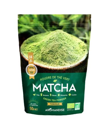 Th vert matcha bio en poudre 50g - Florisens