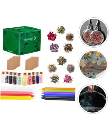 1 Set Witchcraft Candles & Wiccan Supplies - Dried Flowers for Relaxing Bath & Aromatherapy | Witchcraft Kit Essentials - Buy Online on GoSupps.com