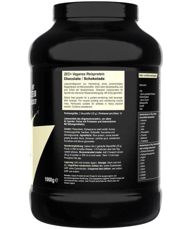 ZEC+ Nutrition Rushrotin Eweist Pulver 1000g - Vegan Chocolate Protein Powder | Pure Herbal Protein Supply - Buy Online on GoSupps.com