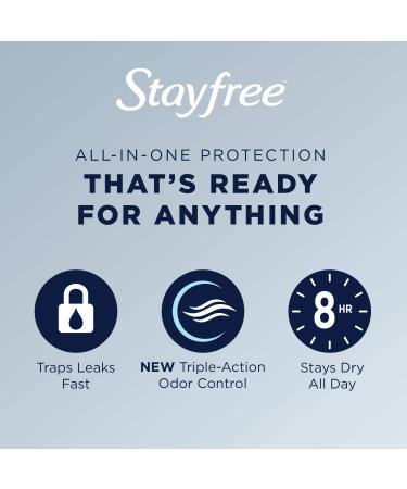 Stayfree Ultra Thin Regular Pads with Wings - 4 Packs of 36 Count for Reliable Protection and Absorbency during Periods and Leaks - Buy Online on GoSupps.com