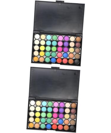Beavorty 2pcs 40 Pallet Makeup Colors Shadow Cosmetic Combination Eye 1 count (Pack of 1) As Shownx2pcs - Buy Online on GoSupps.com