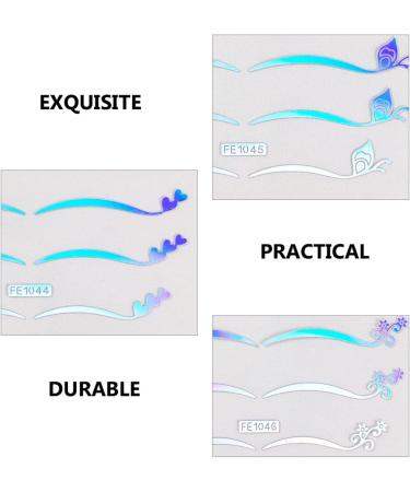  Didiseaon Didiseaon 12 Sheets Temporary Eyeliner Glitter Star Decal Flash Costume Glitter Eyeshadow Glitter Clings Costume Body - Buy Online on GoSupps.com