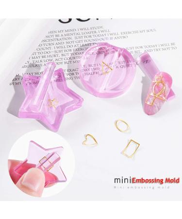 Shop Gofidin Mini Nail Stencil Tool - Heart & Star Design - Portable DIY Beauty for Women - International Shipping Available - Buy Online on GoSupps.com