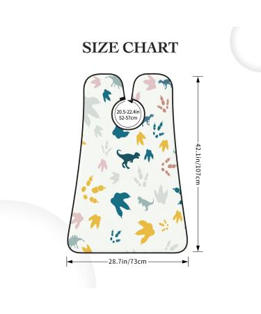Colorful Dinosaur Paw Beard Bib | Non-Stick Grooming Cloth for Men | Dino Hair Catcher & Salon Cape Apron Gifts - Buy Online on GoSupps.com