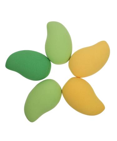 Beaupretty 15 Pcs Mango Cosmetic Egg skin facial makeup wedges body makeup egg sponge care holder colour cosmetic sponge eye make up sponges for face cosmetic accessories Dryer