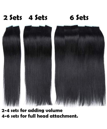 SEGO Extensions Tape Real Hair Extension - 10 Adhesive Strips 100% Remy Human Hair 40.64 cm Light Brown #6 - Premium Quality for a Natural Look - Buy Online on GoSupps.com