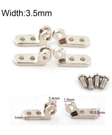 Set of 10 Eyeglass Hinges for Plastic Frames - Ideal for Travelers & Repairs | Eyeglass Accessories (3.5MM Color) - Buy Online on GoSupps.com