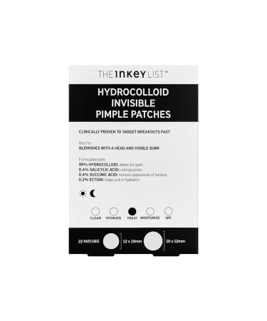 The INKEY list Hydrocolloid Invisible Pimple Patches Spot Patches Contains Salicylic Acid Day/Night Anti Acne Patches Vegan & Cruelty Free Suitable For All Skin Types