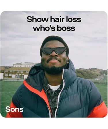 Sons Complete Hair Loss Treatment - Minoxidil 5%, Biotin & DHT Blocking Shampoo - Men's Hair Growth Solution - Promotes Regrowth - 1 Month Supply - Buy Online on GoSupps.com