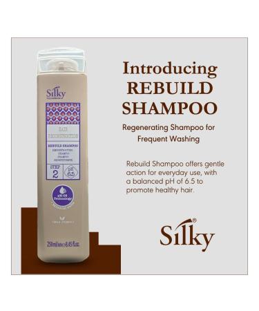 Rebuild Shampoo - All Natural Hair Repair for Split Ends & Dry Hair | Moisturizing Anti-Frizz Hydration - 250ml - Buy Online on GoSupps.com
