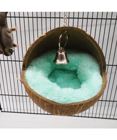 Violotoris Hanging Coconut Shell Bird Nest House Bed Natural Random Color Cushion Birdhouse Bird Hut Breeding Place Toy For Bird - Buy Online on GoSupps.com