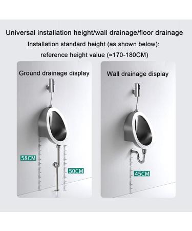 Household Products Wall-Mounted Male Urinal Induction Drainage Public Toilet Urinal Commercial Bathroom Urinal Funnel Toilet Used in Homes Hotels Schools and Public B - Buy Online on GoSupps.com