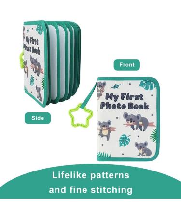 Baby Photo Albums | Soft Fabric Remembrance Book for Newborns | Record 17 Photos 4x6 Inches | Perfect Infant Keepsake - Buy Online on GoSupps.com