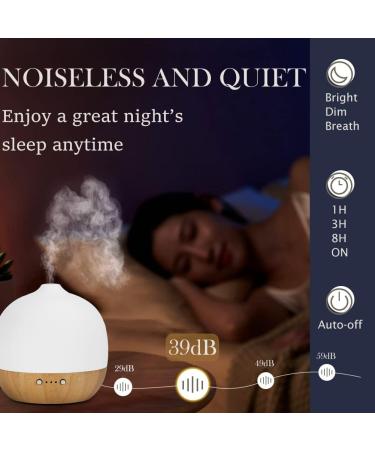 Buy Essential Oil Diffuser - Aromatherapy Ceramic 180ml for Large Rooms | Bamboo Base Night Light Auto Shut-Off | International Shipping - Buy Online on GoSupps.com