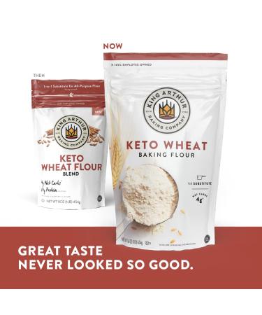 King Arthur Keto Wheat Flour Blend 16 oz - Low-Carb Baking Essential - Buy Online on GoSupps.com