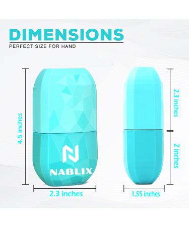 NABLIX Reusable Ice Roller for Face & Eyes - Enhance Skin Brightness and Glow | Alluring Beauty Tool for Women | Sea Green - Travel-Friendly Gift for Radiant Complexion - Buy Online on GoSupps.com