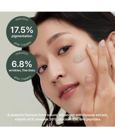 Glow Hyssop Serum - Hydrating Anti-Aging Skin Serum | Achieve Korean Glass Skin with 30% Vitamins A C E & 10% Niacinamide - Shop Internationally - Buy Online on GoSupps.com