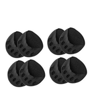 4 Pairs Split Toe Socks Impo Sandals Women Toe Topper Socks Invisible Toe Socks for Five Finger Socks Womens Socks Hosiery Womens Sandals Heeled Cotton Woman Summer Five Toe Socks Black 10X10CM