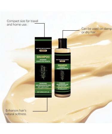  HNYXEQJL Rosemary Hydrolyzed Keratin Shampoo - Hair Growth Shampoo - Products to Thicken Thinning Hair - Volumizing and Strengthening Shampoo - For Men and Women - 3 - Buy Online on GoSupps.com
