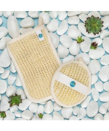Balmy Naturel Sisal Peeling Gloves - Exfoliating Body Scrub Gloves for Smooth Skin | International Shipping Available - Buy Online on GoSupps.com