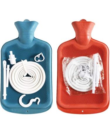 Best Colon Cleanse Enema Bag | 2 Quart Hot Water Bottle Coffee Shower Kit - Adult Enema for Home Use - Buy Online on GoSupps.com