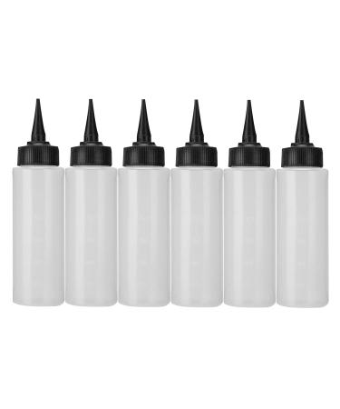 6-Pack Applicator Squeeze Bottles with Twist Top Cap for Hair Color Shampoo & Salon Treatments - Refillable Hairdressing Tools - Buy Online on GoSupps.com