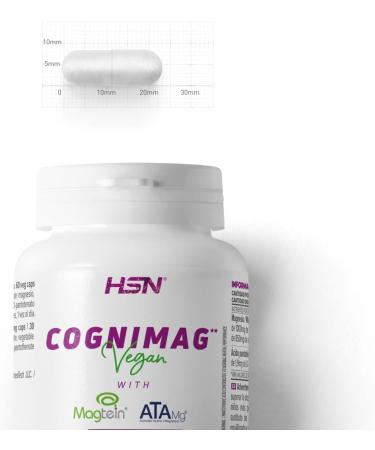  HSN HSN Cogni Mag Magnesium L-Threonate 1000 mg Magtein | 60 Vegetable Capsules | with Magnesium Taurate ATA Mg and Pantothenic Acid which contributes to normal intellectual performance - Buy Online on GoSupps.com