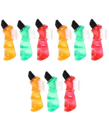 Minkissy 9 STK toothbrush travel jewelry mini brushes for at home multifunction brush mini brushes for oral care practical cleaning brushes plastic pp clean travel cleaning rod 1 piece (1 Pack) Different colors x 3 pieces