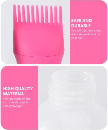 SOLUSTRE Hair Applicator Bottle 3pcs Root Comb Applicator Bottle Hair Color Applicator Bottle Squeezable Hair Oil Bottle Brush for Home Salon Hair Dye (Black Rosy and Blue) Hair Oils As Shown - Buy Online on GoSupps.com