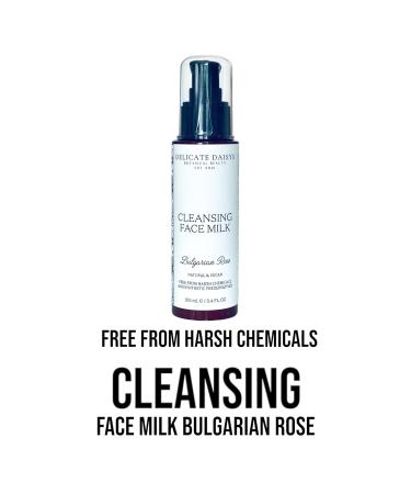 Cleansing Face Milk - Bulgarian Rose Organic Waterless Facial Cleanser | Vegan & Cruelty-Free | 3.4 fl oz - Buy Online on GoSupps.com