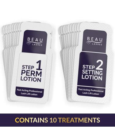 Professional Grade Lash Lift Lotions - Set of 10 for Perming, Curling, and Lifting Eyelashes | Semi Permanent Supplies for Beauty Treatments - Buy Online on GoSupps.com
