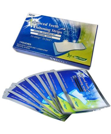 Jamverus Teeth Whitening Strips  30-Minute Express Whitening Strips  Gentle for Sensitive Teeth  Professional Effect to Remove Stains  Teeth Whitening for Oral Care  14 Strips (7 Pairs) 14 Strips(7 Pairs)