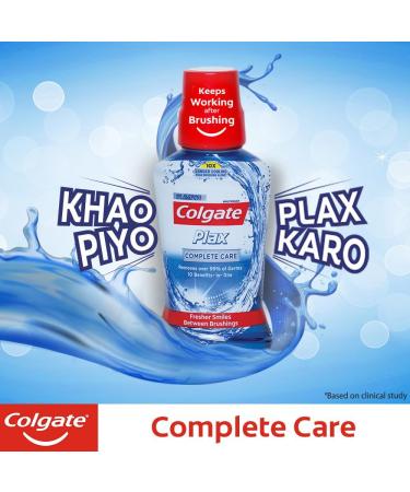 Colgate Plax Complete Care Mouthwash 250ml | Alcohol-Free No Burning Taste - Buy Internationally - Buy Online on GoSupps.com