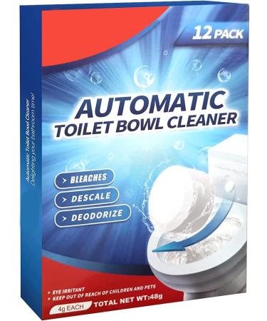 12Pcs Toilet Bowl Cleaner Tablets Toilet Tablets with Bleach for Bathroom Toilet Tank Automatic Toilet Bowl Cleaners Toilet Tank Cleaners Household Toilet Cleaners (12Pcs) - Buy Online on GoSupps.com