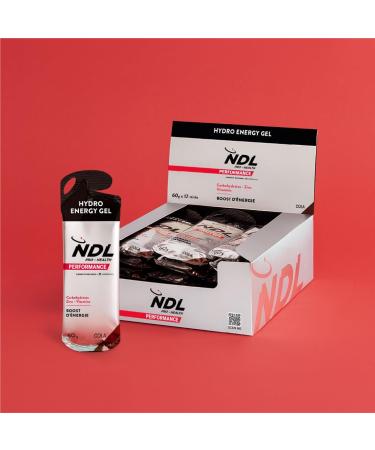 NDL Pro-Health Hydro Energy Gel - Sports energy gel with carbohydrates and mineral salts low sugar content immediate energy supply caffeine free cola flavor Pack 12-720g by Rafa Nadal - Buy Online on GoSupps.com