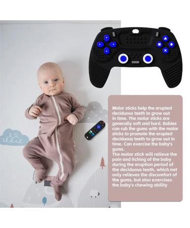Baby Game Controller Teething Toy | Silicone Teether for Infants | BPA Free & Safe for Freezing/Dishwashing - Buy Online on GoSupps.com