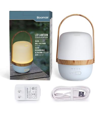 Rechargeable cordless essential oil diffuser - Portable, wireless aromatherapy with warm light, ultrasonic cool mist technology - Blue 100ml - Buy Online on GoSupps.com