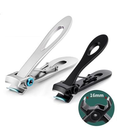 OUSIKA Nail Clippers Professional Nail Clippers Stainless Steel Nail Cutter Toenail Fingernail Manicure Cutter Thick Ingrown Toenail Scissors Tools Nails (Color : Schwarz) - Buy Online on GoSupps.com