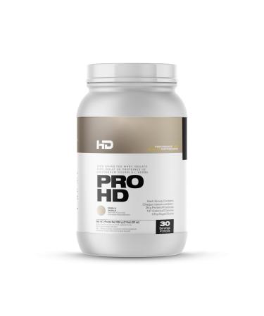 HD MUSCLE ProHD Whey Isolate Protein Powder | 100% Grass Fed Whey Isolate | 25g Protein Fat Free Low Sugar Low Carb Low Lactose | 30 Servings 2.2LB (Vanilla) Vanilla 2.2LB