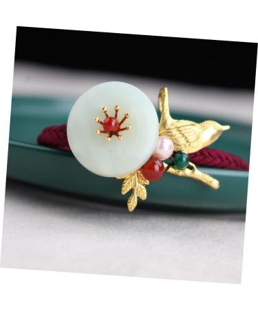 minkissy 1pc Hair Tie Headband Retro Chinese Hair Tie Mini Hair Elastics Pearl Elastic Hair Tie Jade Gemstone Hair Tie Ribbon Ponytail Holder Pearl Headbands Personality Decorate Copper - Buy Online on GoSupps.com