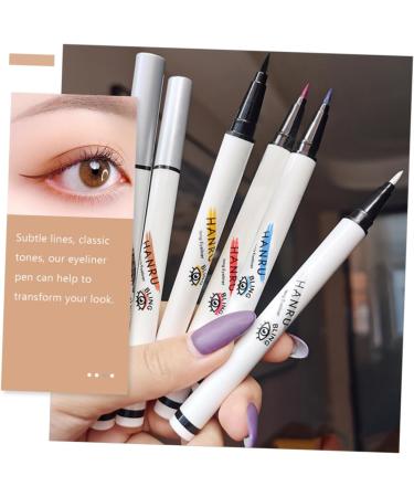 DRESSOOS 6pcs Colored Eyeliner White Liquid Eyeliner Matte Liquid Eyeliner White Eye Liner Eye Makeup Abs - Buy Online on GoSupps.com