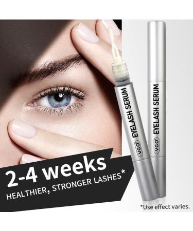 VGO Eyelash Growth Serum & Brow Enhancer | Fuller Longer Lashes & Brows | Natural Ingredients | 3ml - Buy Online on GoSupps.com