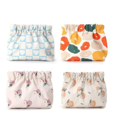 4pcs Sanitary Napkin Storage Bag Portable First Period Bag Pouch for Teen Girls Ladies Women Feminine Product