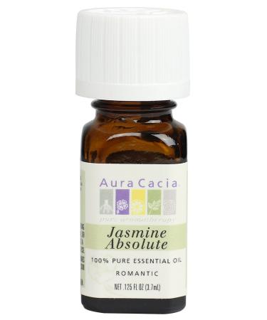 Aura Cacia Essential Oil Romantic Jasmine Absolute 0.125 fluid ounce Jasmine Absolute 0.13 Fl Oz (Pack of 1)