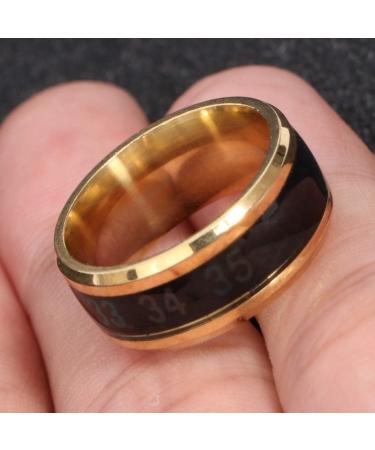Stylish Heat Discoloration Finger Jewelry - Round Birthday Rings for Unique Fashion - Buy Online on GoSupps.com
