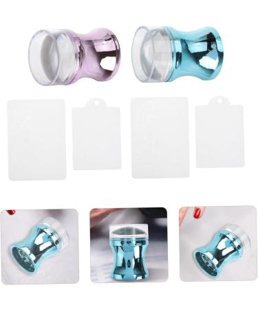 DOITOOL 5 Sets Nail Stamp Transparent Gel Nail Polish Nail Art Stamping Kit Diy Nail Art Silicone Jelly Stampers Manicure Stampers Nail Scraper Beauty Products Plastic Abs Metallic Color - Buy Online on GoSupps.com