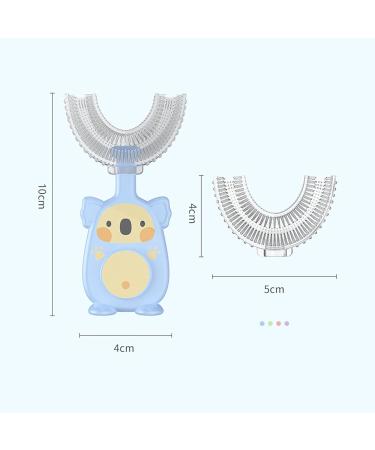 Buy U-Shaped Children's Toothbrush Set - 360 Silicone Design for Ages 2-4 (Pink + Blue) | International Shipping - Buy Online on GoSupps.com