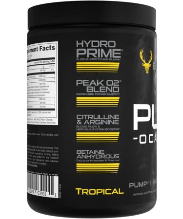 Pump-ocalypse Tropical | Nitric Oxide and L Arginine Supplement with Citrulline Malate GlycerPump | Ultimate N.O. Booster | Lean Muscle Support for Blood Flow Vascularity Hydration and Endurance - Buy Online on GoSupps.com